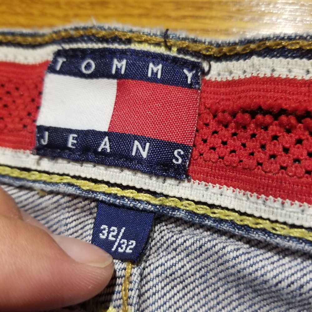 Mens Vintage Tommy Hilfiger Denim Embroidered - Picture 5 of 8